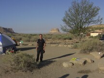 Dr. Turi in Chaco Canyon