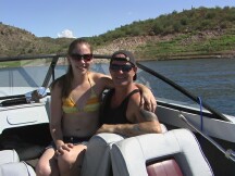 Dr. Turi and Michelle on boat