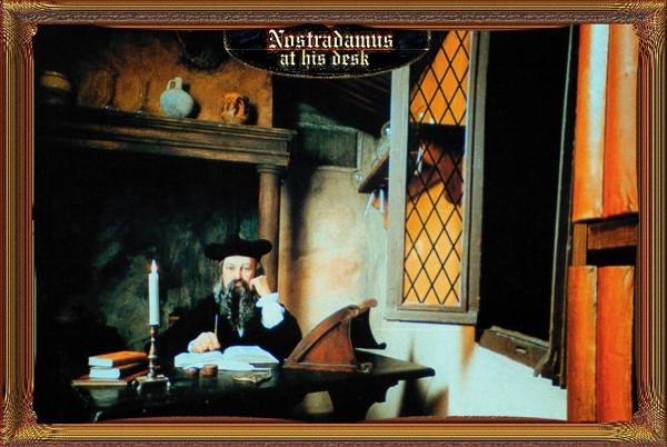 Nostradamus at Desk