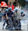 Rioters protest Bush meeting with Pope